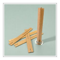 Drewniany knot krzyżykowy 13x100mm