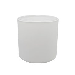 Pojemnik szklany K10 007 w kolorze białym