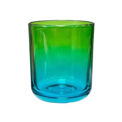 Pojemnik szklany K10 022 w kolorze zielono turkusowym ombre