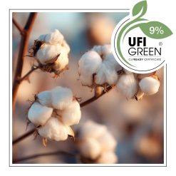 Bawełna na polu w świetle dziennym.