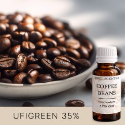 Ziarna kawy w misce w świetle dziennym.