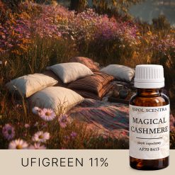 Piknikowy koc wśród kwiatów i drzew w świetle poranka