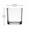 Pojemnik szklany do zalewu świec 400 ml transparentny okrągły walec N10 003 – wymiary