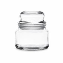 Pojemnik szklany do zalewu świec 300 ml transparentny słoiczek apteczny N10 010 – zdjęcie produktu