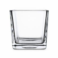 Pojemnik szklany do zalewu świec 620 ml transparentny kwadrat N10 020 – zdjęcie produktu