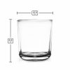 Pojemnik szklany do zalewu świec 260 ml transparentny stożek N10 022 – wymiary