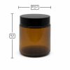 Pojemnik szklany do zalewu świec 100 ml bursztyn słoik N10 032 – wymiary