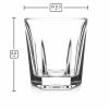 Pojemnik szklany do zalewu świec 200 ml transparentny szklanka N10 041 – wymiary