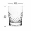Pojemnik szklany do zalewu świec 200 ml transparentny kryształowa szklanka N10 042 – wymiary