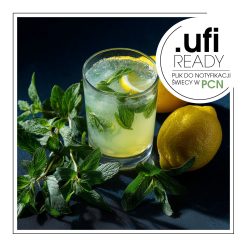 Szklanka lemoniady z liśćmi mięty.