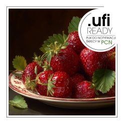 Truskawki na talerzu, ukazujący ich soczysty wygląd i intensywny kolor.