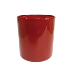 Pojemnik szklany K10 012 w kolorze czerwonym