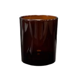 Pojemnik szklany K10 012 w kolorze ciemnego brązu