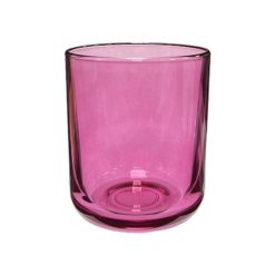 Pojemnik szklany K10 022 w kolorze różowym
