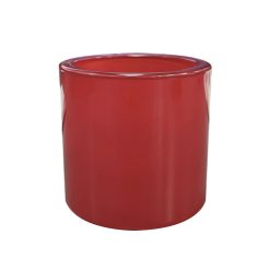 Pojemnik szklany K10 007 w kolorze czerwonym