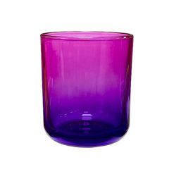 Pojemnik szklany K10 022 w kolorze różowo fioletowym ombre