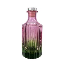 Okrągły dyfuzor ryflowany w kolorze różowo zielonym ombre