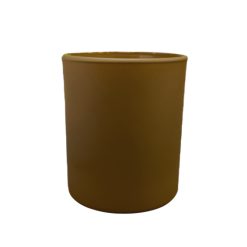 Pojemnik szklany K10 012 w kolorze musztardowym