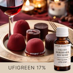 Złoty talerz prezentuje różnorodne czekoladki i trufle, w połączeniu z kieliszkiem czerwonego wina. - AF70 3760