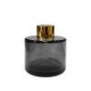 Dyfuzor zapachowy okrągły grafitowy transparent 100 ml – gold – szkło do dyfuzora, widok produktu