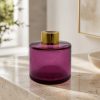 Dyfuzor zapachowy okrągły różowy transparent 100 ml – gold – zdjęcie produktu