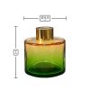 Dyfuzor zapachowy okrągły Pomarańczowo Zielony OMBRE 100 ml – gold – wymiary produktu