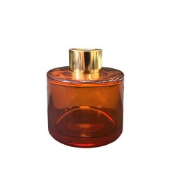 Dyfuzor zapachowy okrągły rudy błysk 100 ml – gold – szkło do dyfuzora, widok produktu