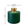 Dyfuzor zapachowy okrągły zielony mat 100 ml – gold – wymiary produktu