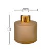 Dyfuzor zapachowy okrągły pomarańczowa satyna 100 ml – gold – wymiary produktu