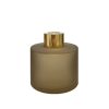 Dyfuzor zapachowy okrągły kawowa satyna 100 ml – gold – szkło do dyfuzora, widok produktu