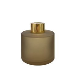 Dyfuzor zapachowy okrągły kawowa satyna 100 ml – gold – szkło do dyfuzora, widok produktu