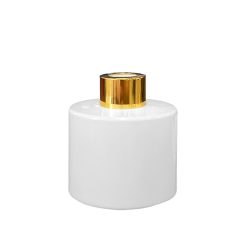 Dyfuzor zapachowy okrągły biały błysk 100 ml – gold – szkło do dyfuzora, widok produktu
