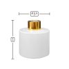 Dyfuzor zapachowy okrągły biały błysk 100 ml – gold – wymiary produktu