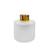 Dyfuzor zapachowy okrągły w efekcie satyny 100 ml – gold – szkło do dyfuzora, widok produktu