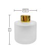 Dyfuzor zapachowy okrągły w efekcie satyny 100 ml – gold – wymiary produktu