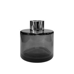 Dyfuzor zapachowy okrągły grafitowy transparent 100 ml – silver – szkło do dyfuzora, widok produktu
