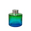 Dyfuzor zapachowy okrągły Zielony Turkus OMBRE 100 ml – silver – szkło do dyfuzora, widok produktu