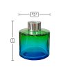 Dyfuzor zapachowy okrągły Zielony Turkus OMBRE 100 ml – silver – wymiary produktu