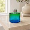 Dyfuzor zapachowy okrągły Zielony Turkus OMBRE 100 ml – silver – zdjęcie produktu