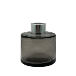 Dyfuzor zapachowy okrągły czarny dymny transparent 100 ml – silver – szkło do dyfuzora, widok produktu