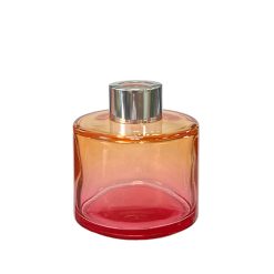 Dyfuzor zapachowy okrągły Różowo Pomarańczowy OMBRE 100 ml – silver – szkło do dyfuzora, widok produktu