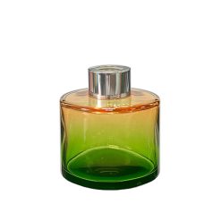 Dyfuzor zapachowy okrągły Pomarańczowo Zielony OMBRE 100 ml – silver – szkło do dyfuzora, widok produktu