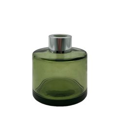 Dyfuzor zapachowy okrągły oliwkowy transparent 100 ml – silver – szkło do dyfuzora, widok produktu