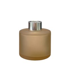 Dyfuzor zapachowy okrągły pomarańczowa satyna 100 ml – silver – szkło do dyfuzora, widok produktu