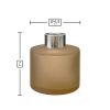 Dyfuzor zapachowy okrągły pomarańczowa satyna 100 ml – silver – wymiary produktu