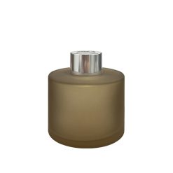 Dyfuzor zapachowy okrągły kawowa satyna 100 ml – silver – szkło do dyfuzora, widok produktu