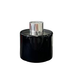 Dyfuzor zapachowy okrągły czarny błysk 100 ml – silver – szkło do dyfuzora, widok produktu