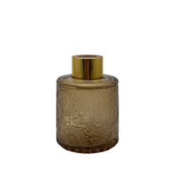 Dyfuzor zapachowy z wzorem brązowy transparent 100 ml - gold – szkło do dyfuzora, widok produktu