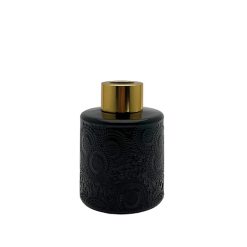 Dyfuzor zapachowy z wzorem czarny błysk 100 ml - gold – szkło do dyfuzora, widok produktu