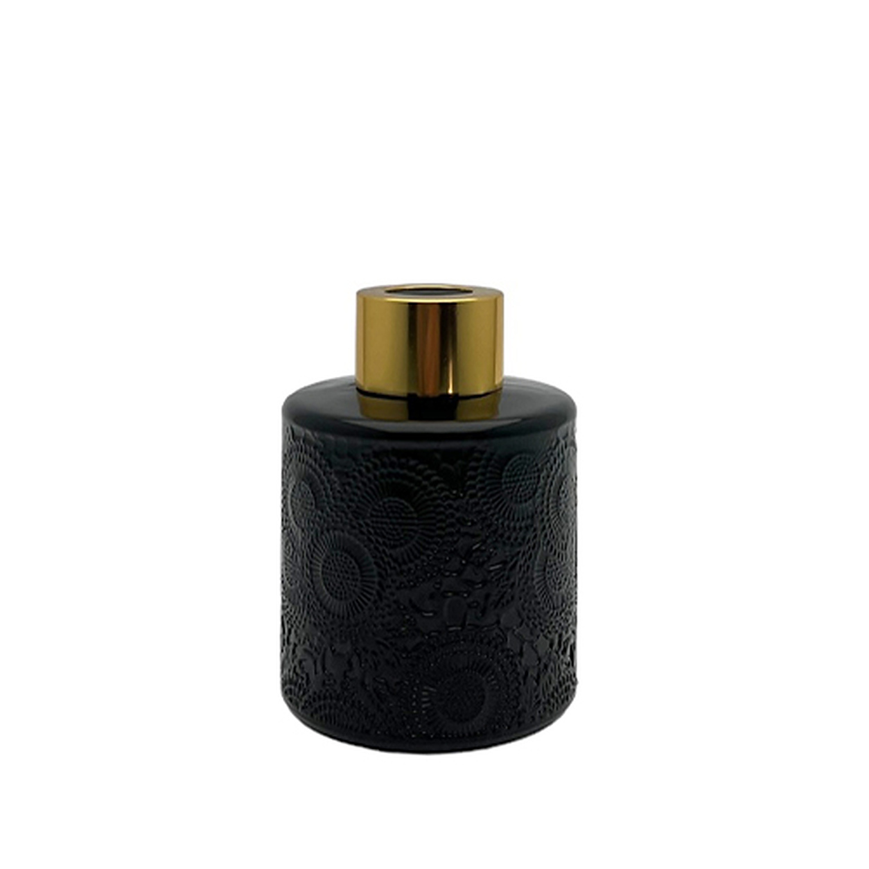 Dyfuzor zapachowy z wzorem czarny błysk 100 ml - gold – szkło do dyfuzora, widok produktu